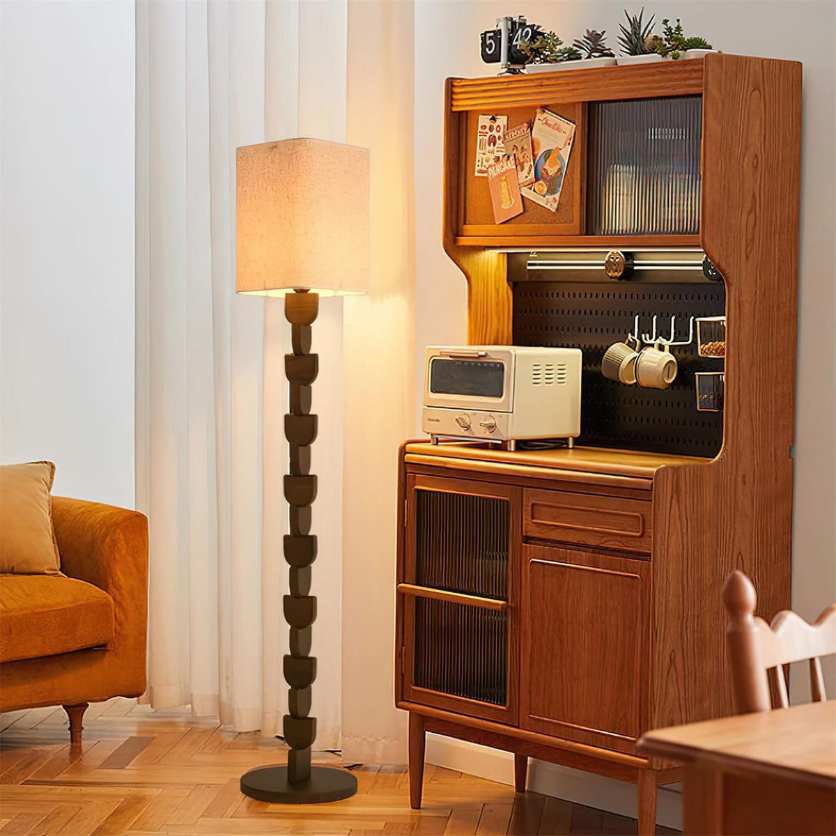 Rinoreria Lampadaire en Bois
