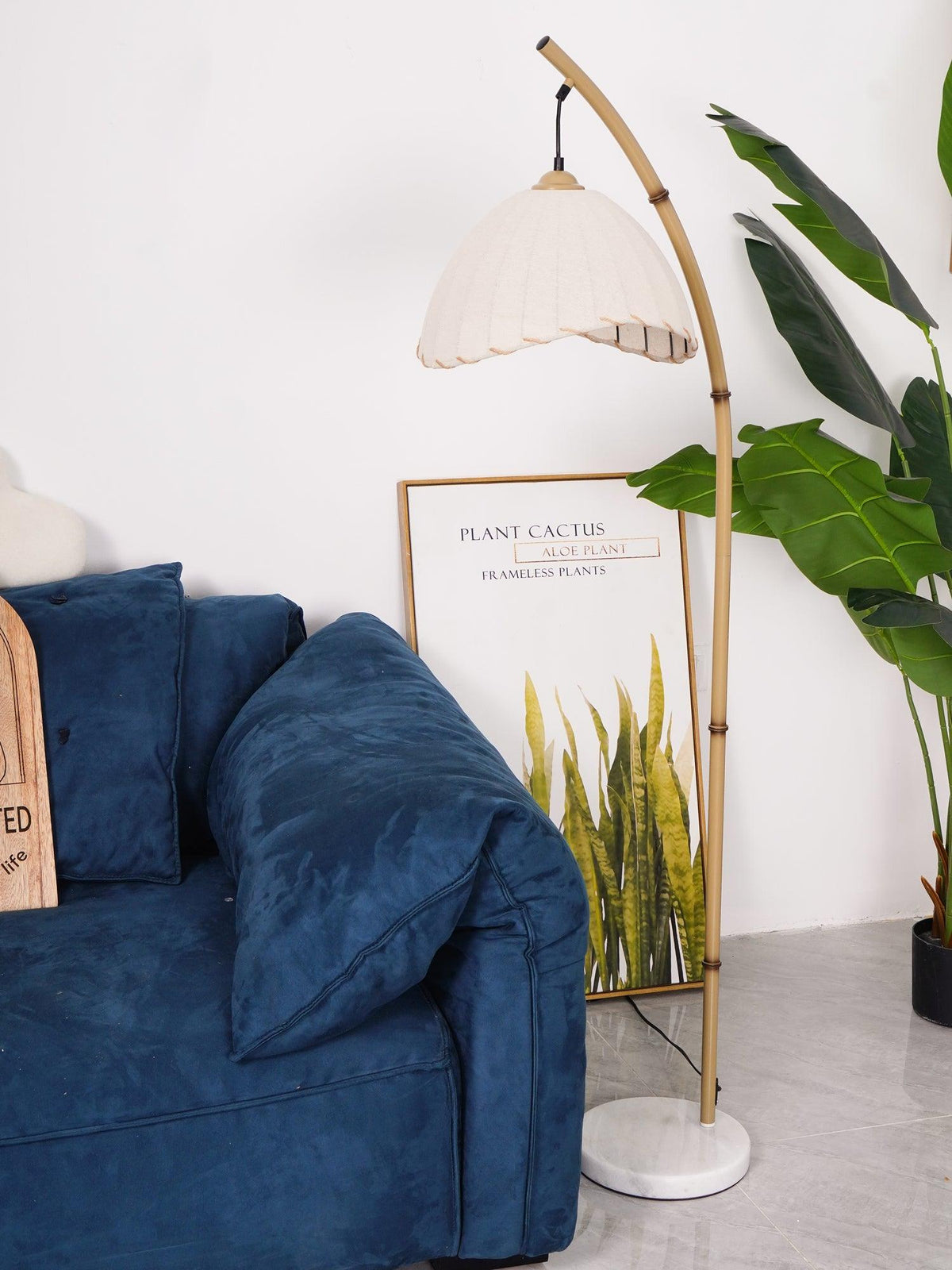 Liveno Lampadaire Minimaliste en Marbre