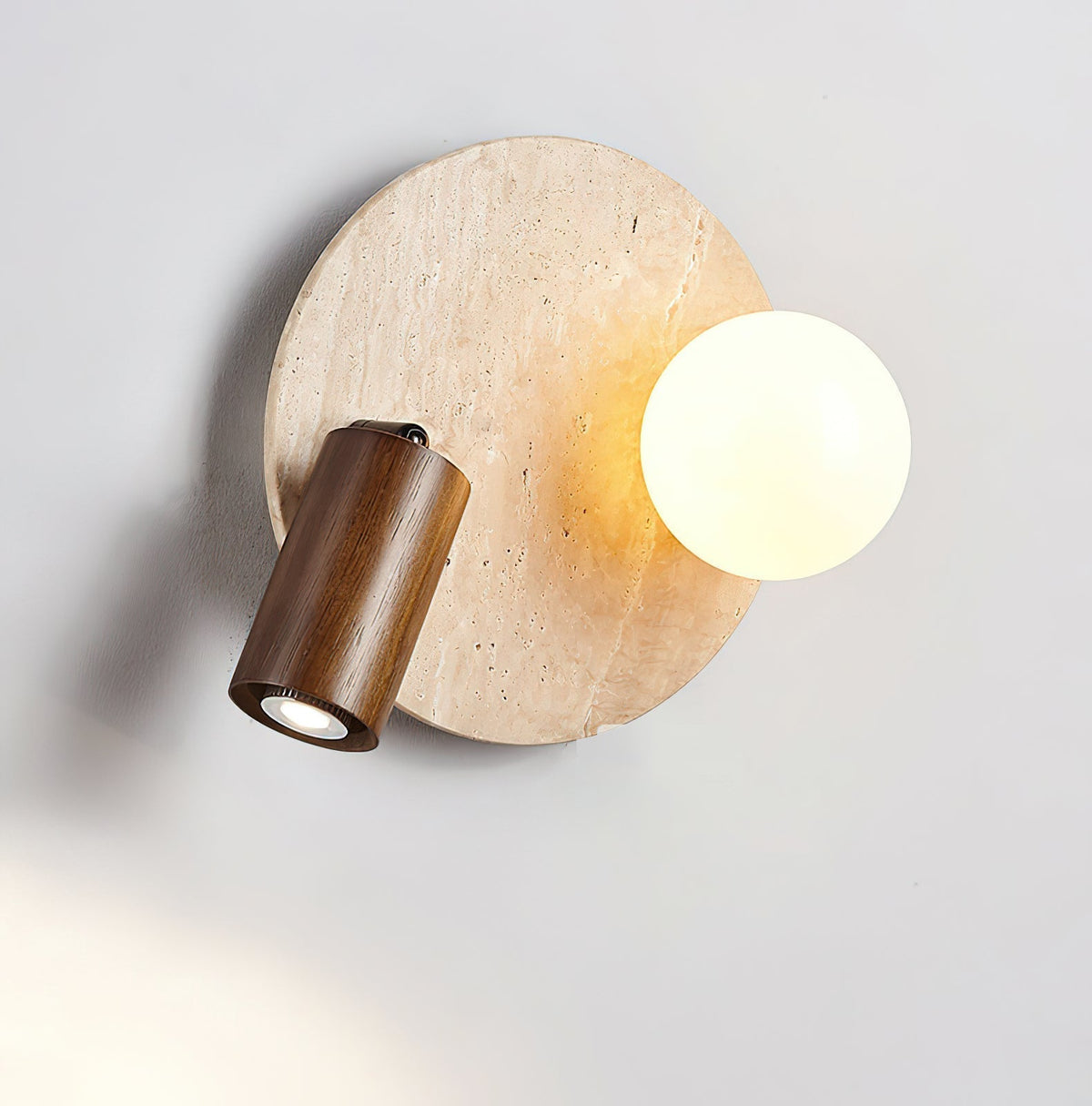 Luka Wall Lamp featured in a minimalist living room setting.