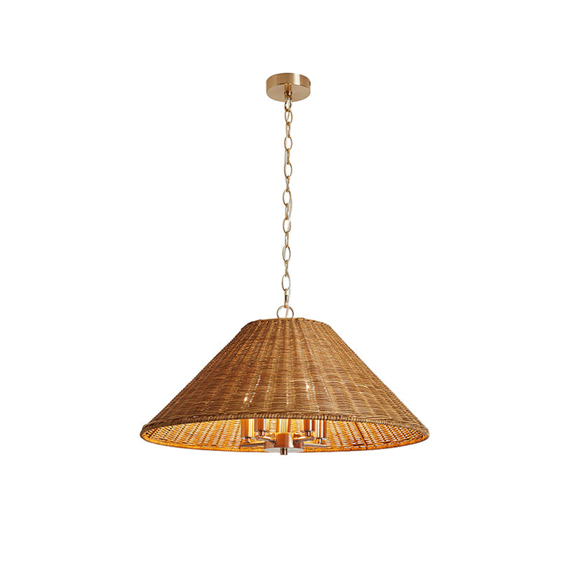 View from below the Saskia Pendant Light, showing the bulb fixture.