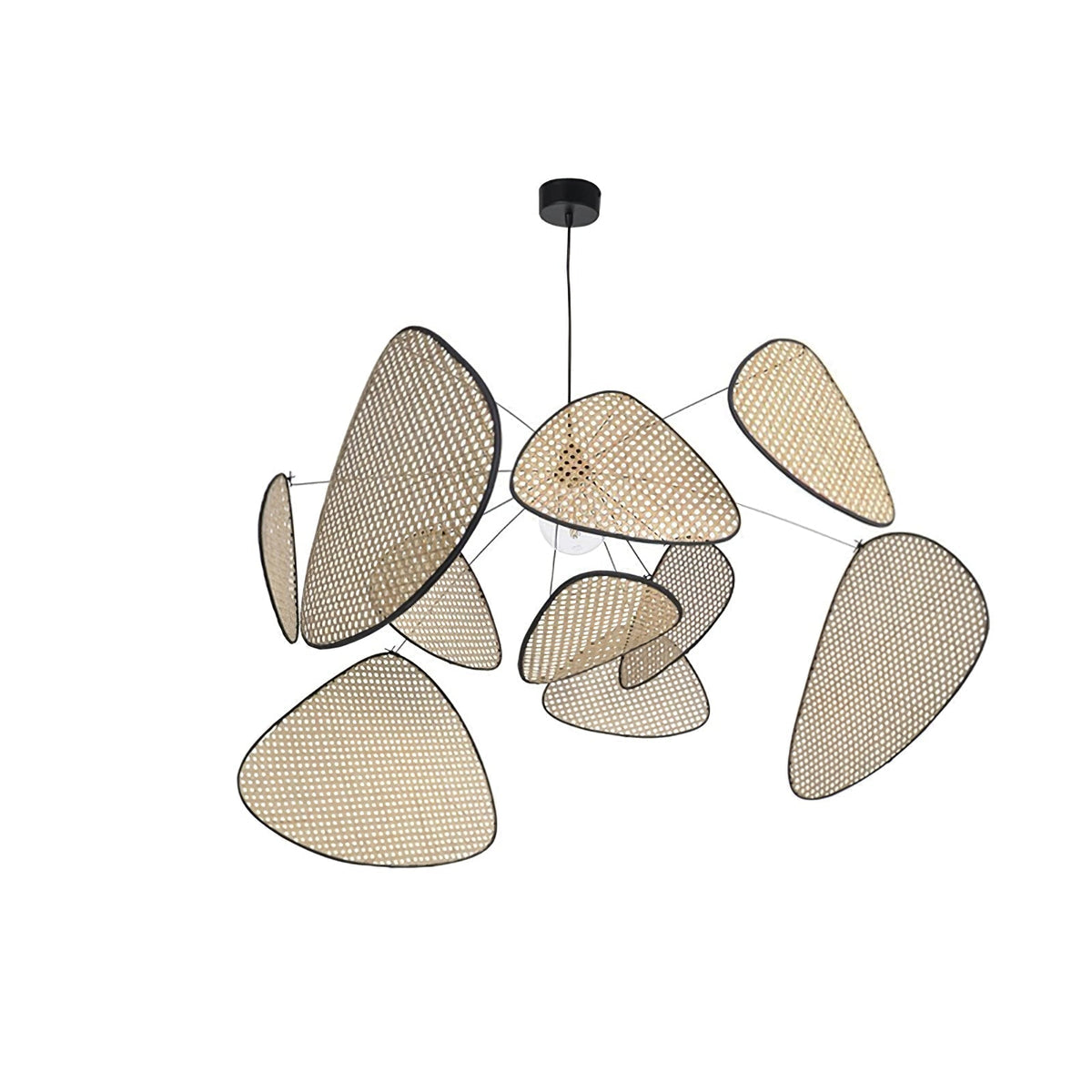 Lostel Lustre Écran Cannage Suspension Rétro-Cielum