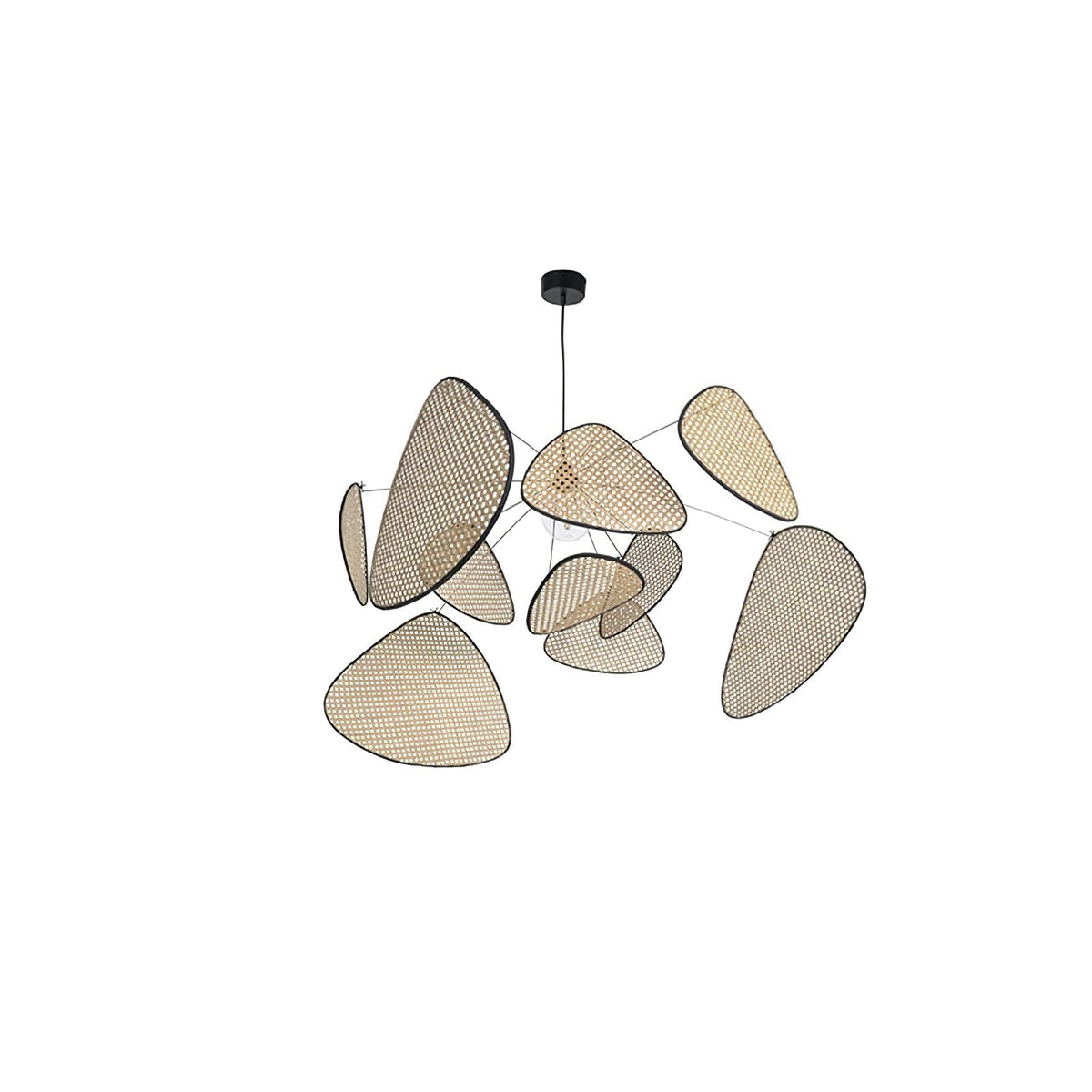 Lostel Lustre Écran Cannage Suspension Rétro-Cielum