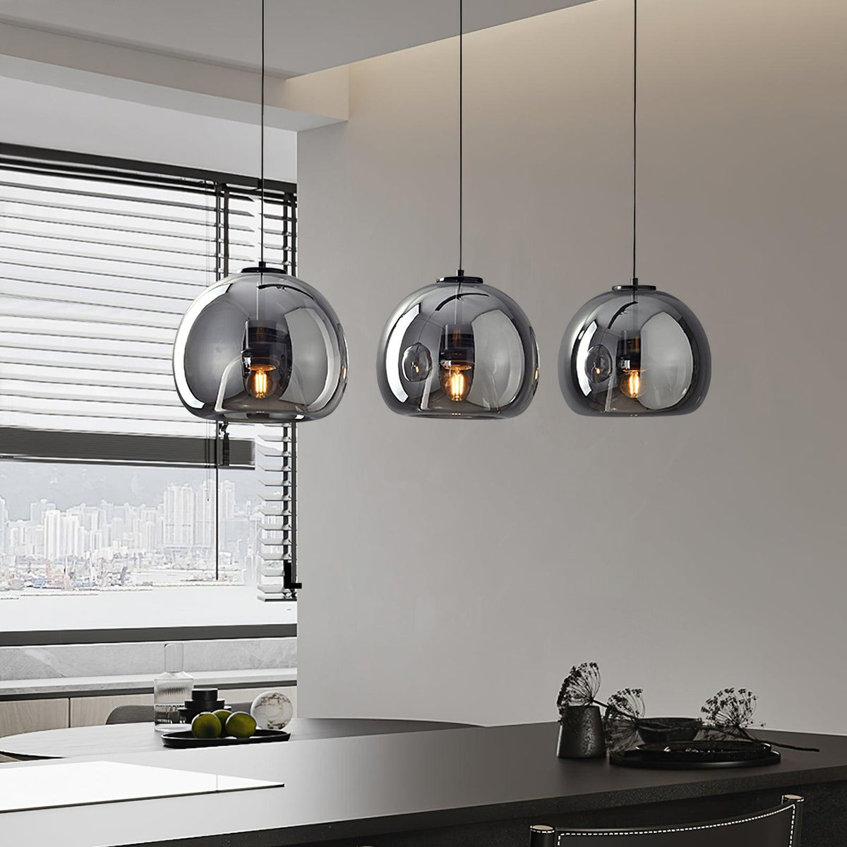 Avola Glass Pendant Light-Neutral Decor