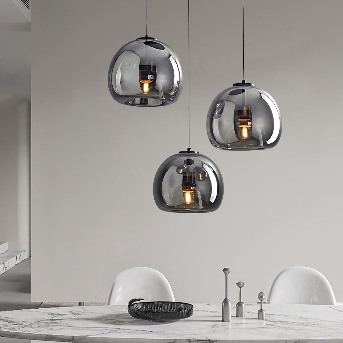 Avola Glass Pendant Light-Neutral Decor