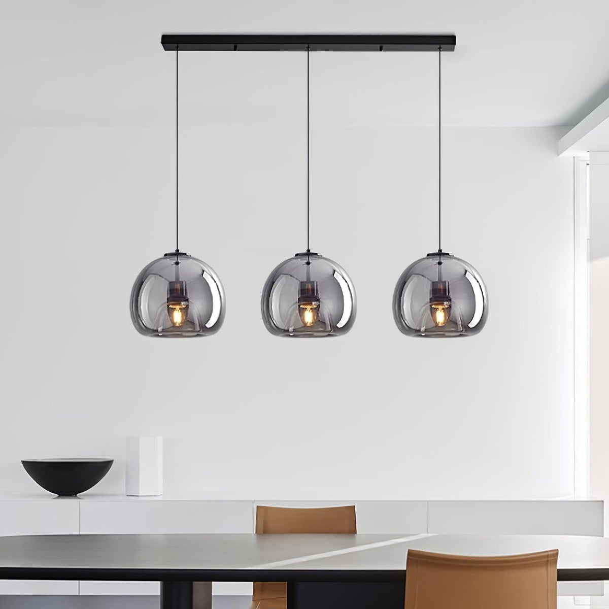 Avola Glass Pendant Light-Neutral Decor