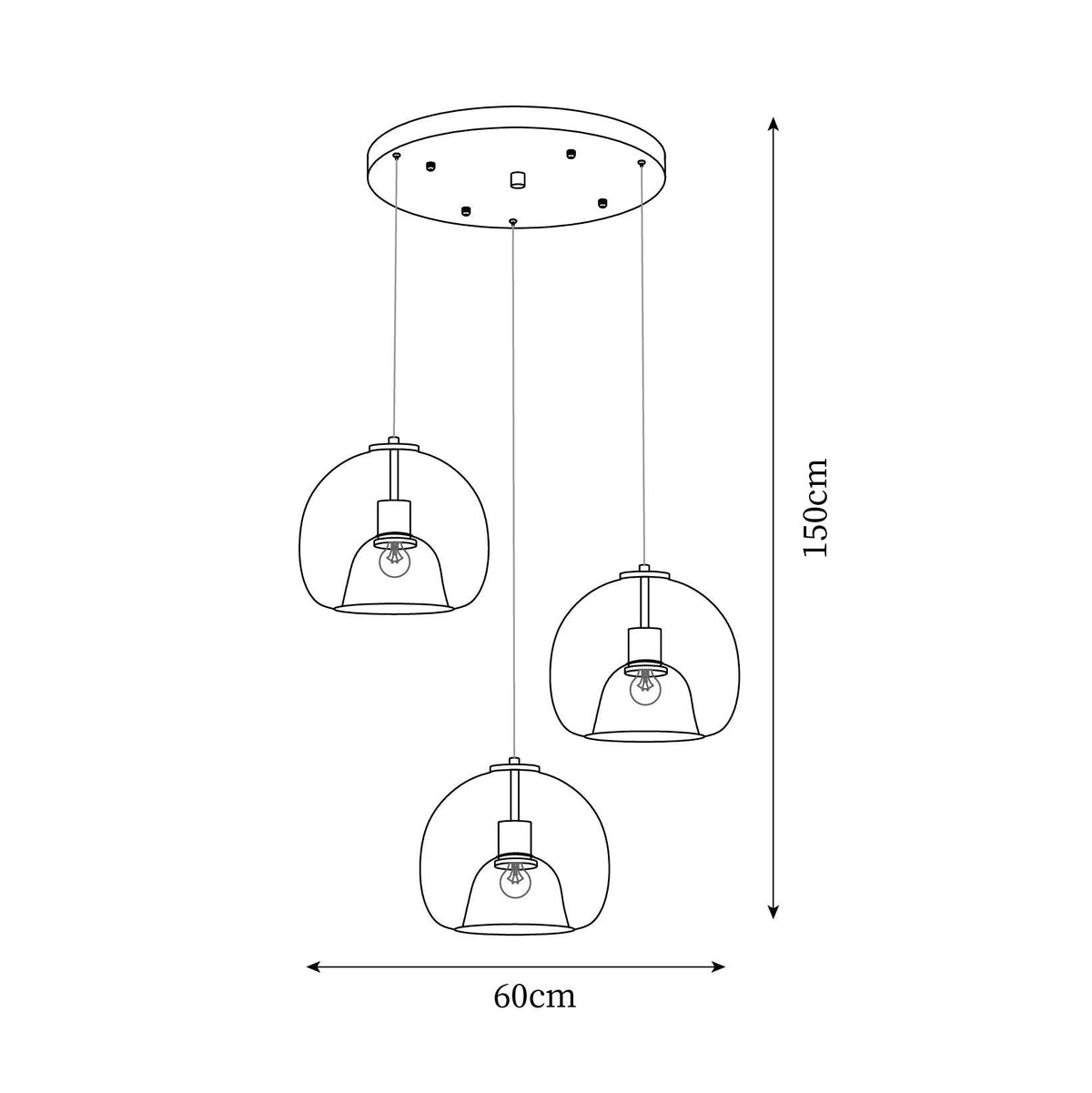 Avola Glass Pendant Light-Neutral Decor