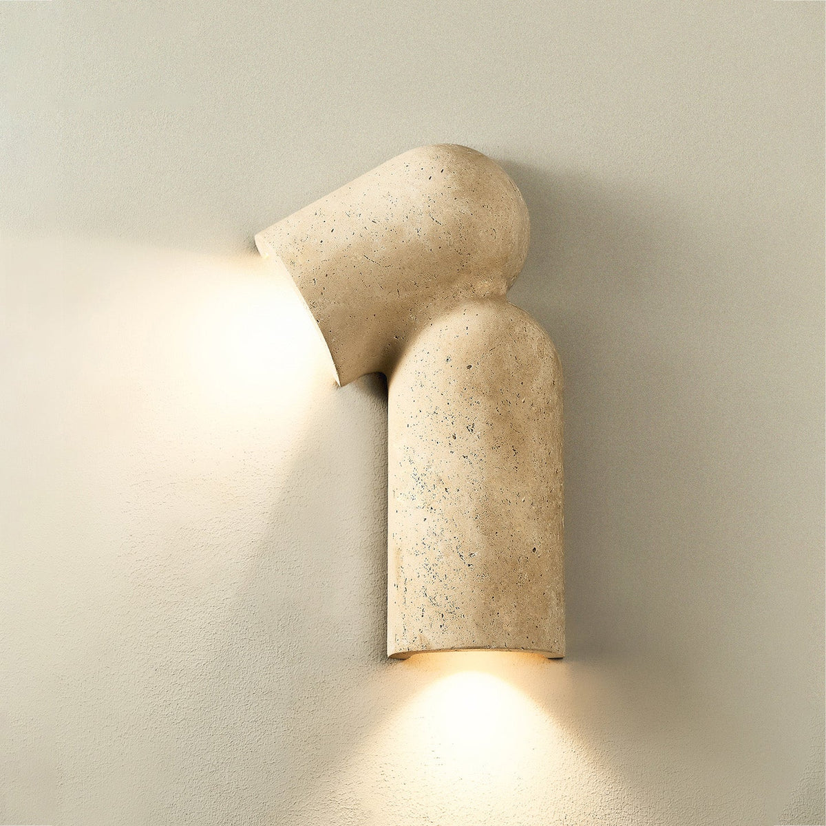 Alma Fancy Travertin Jaune Applique Murale
