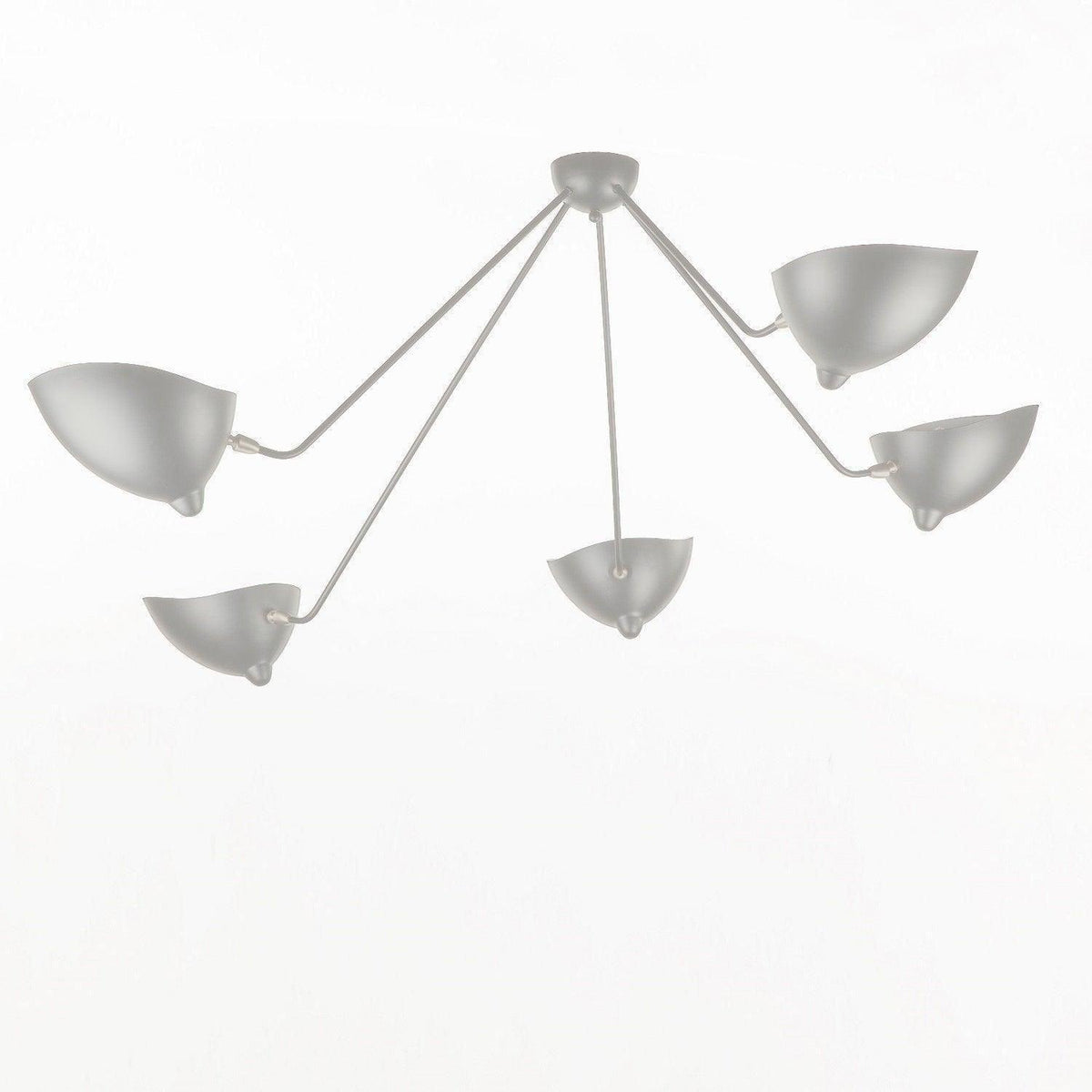 Rixor Plafonnier Trois Bras Noir Sculptural-Cielum