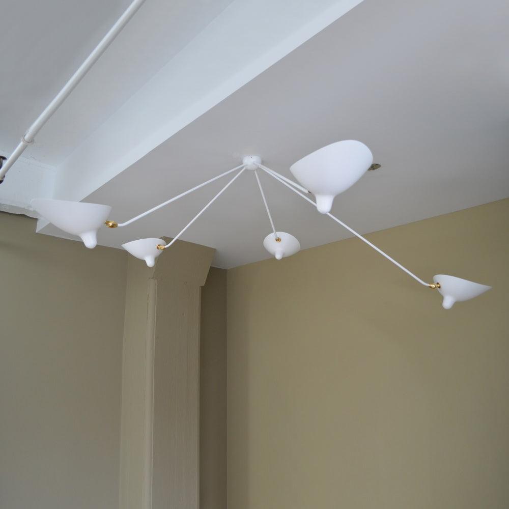 Rixor Plafonnier Trois Bras Noir Sculptural-Cielum