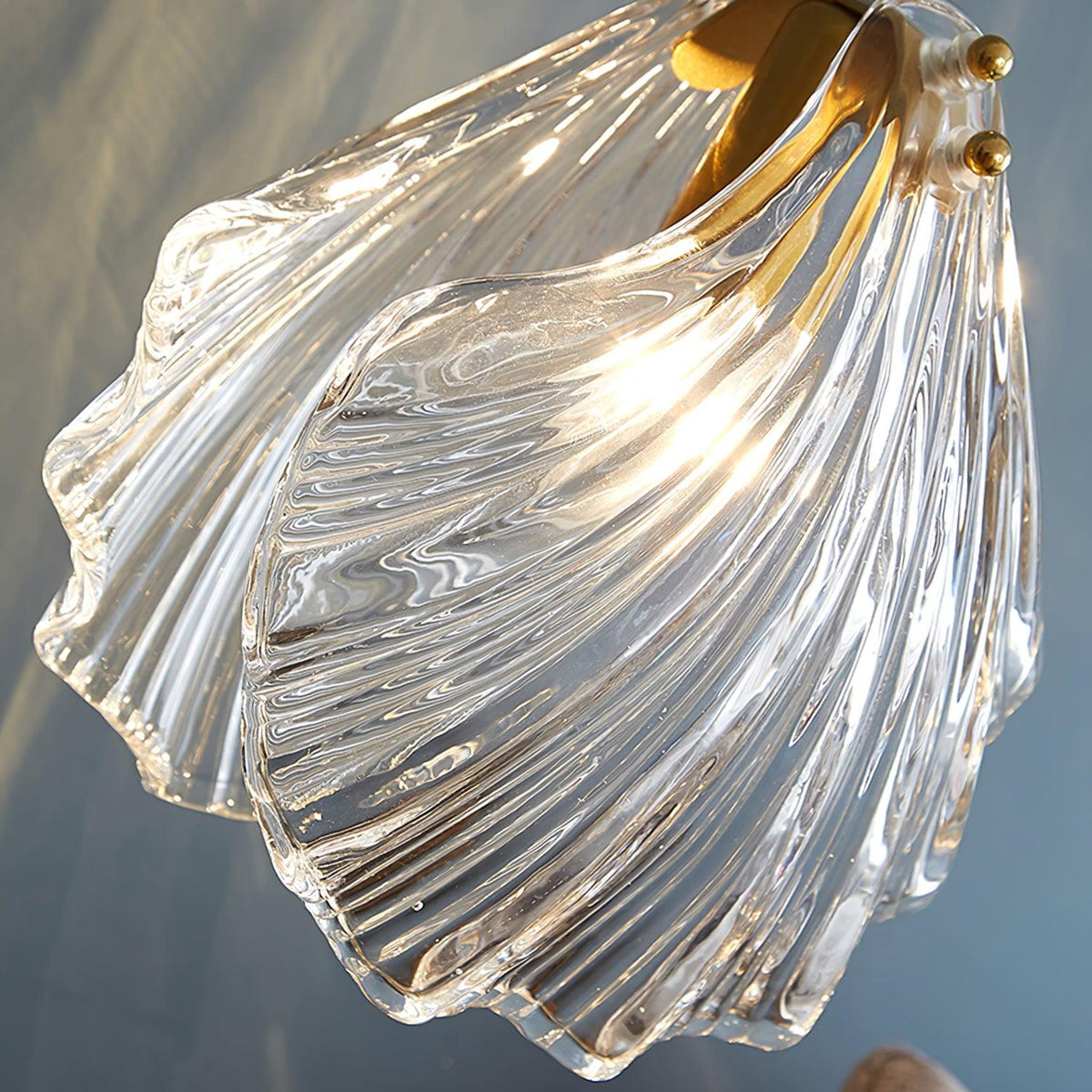 Seloq Suspension en Verre Coquillage Artistique Élégante-Cielum