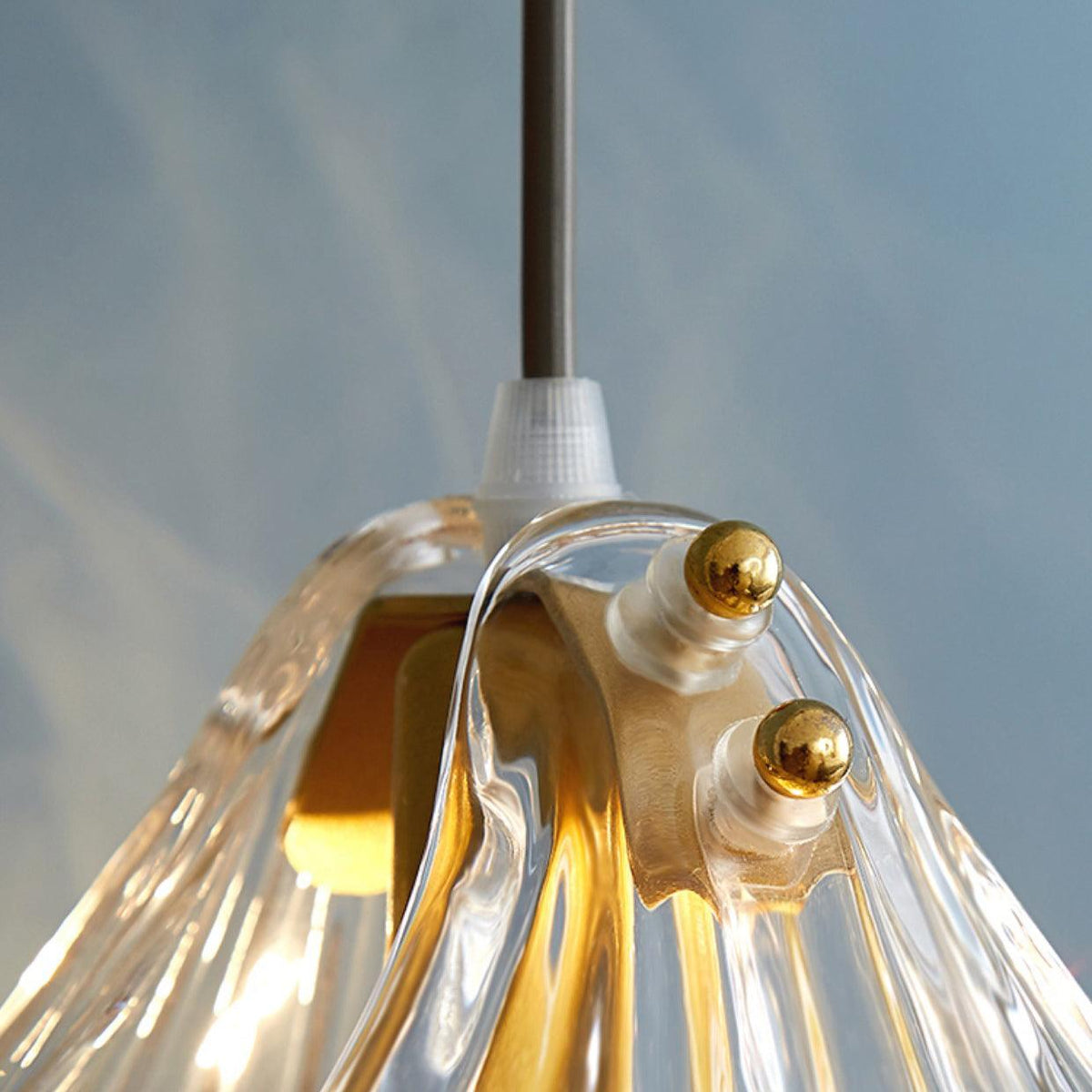 Seloq Suspension en Verre Coquillage Artistique Élégante-Cielum