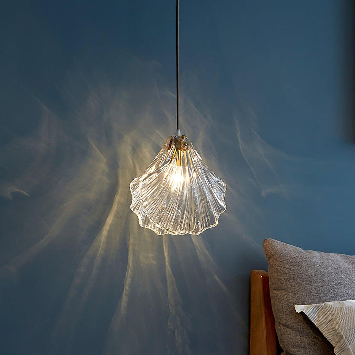 Seloq Suspension en Verre Coquillage Artistique Élégante-Cielum