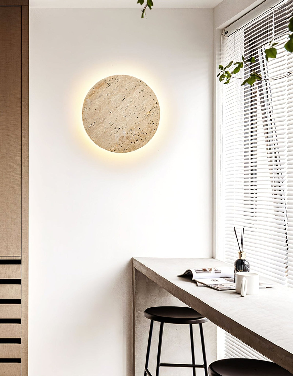 Sostix Travertin Luminaire Mural-Cielum