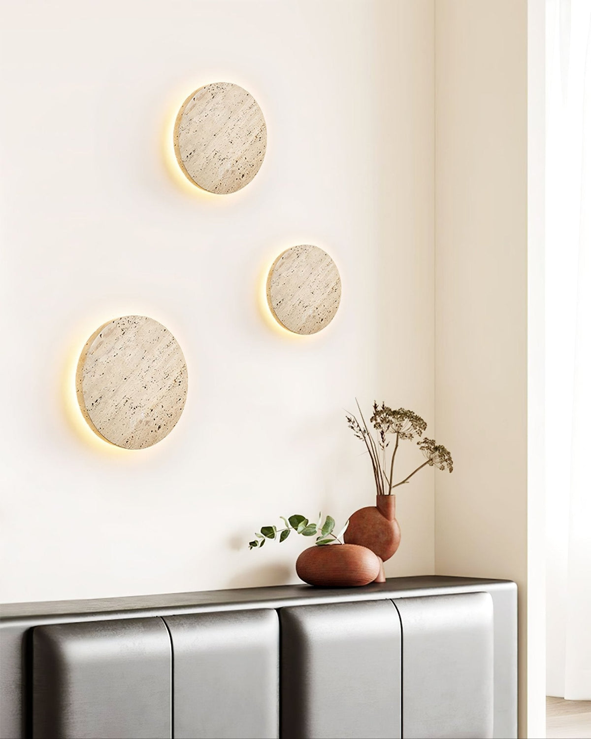 Sostix Travertin Luminaire Mural-Cielum