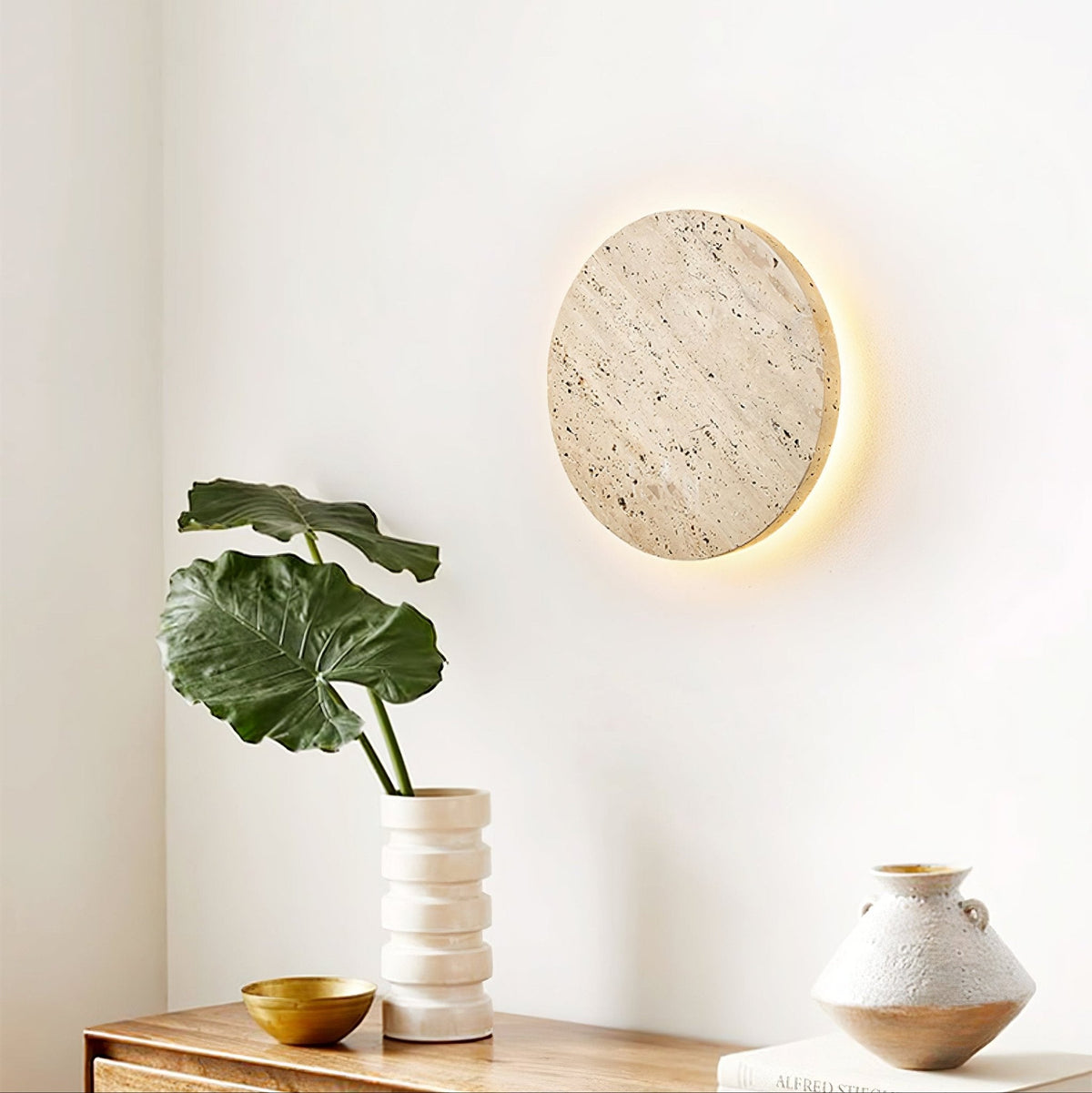 Sostix Travertin Luminaire Mural-Cielum