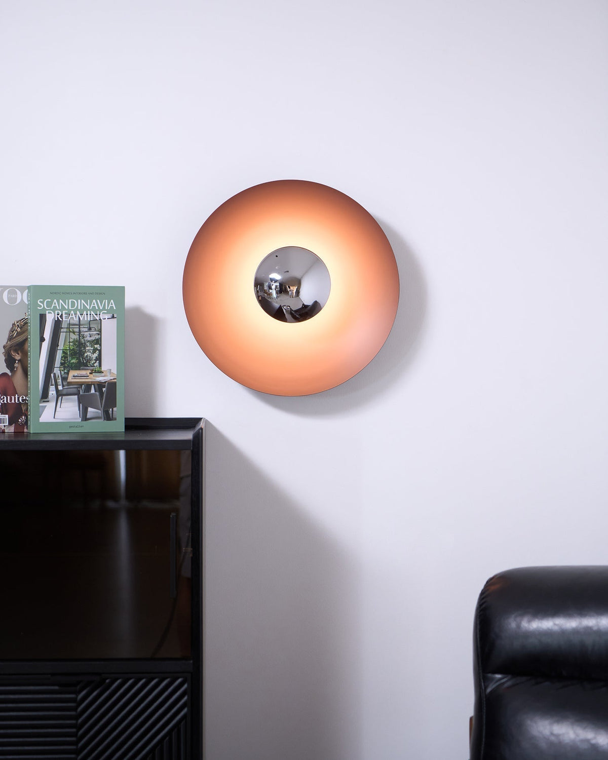 Wall Lamp Eclipse Inspired Halo Glow Modern Minimalist Art Accent-Neutral Decor