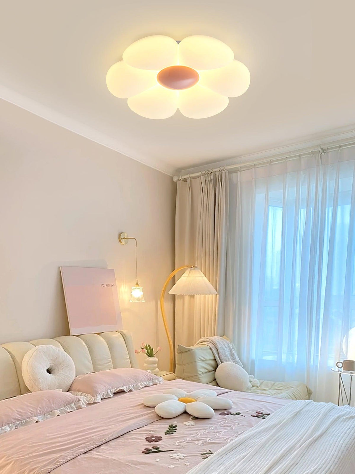 Rivi Plafonnier Fleur à Six Pétales pour Chambre d'Enfant-Cielum