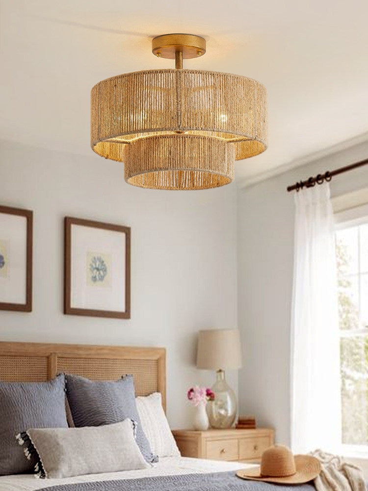 Cormhurst Plafonnier En Corde De Chanvre