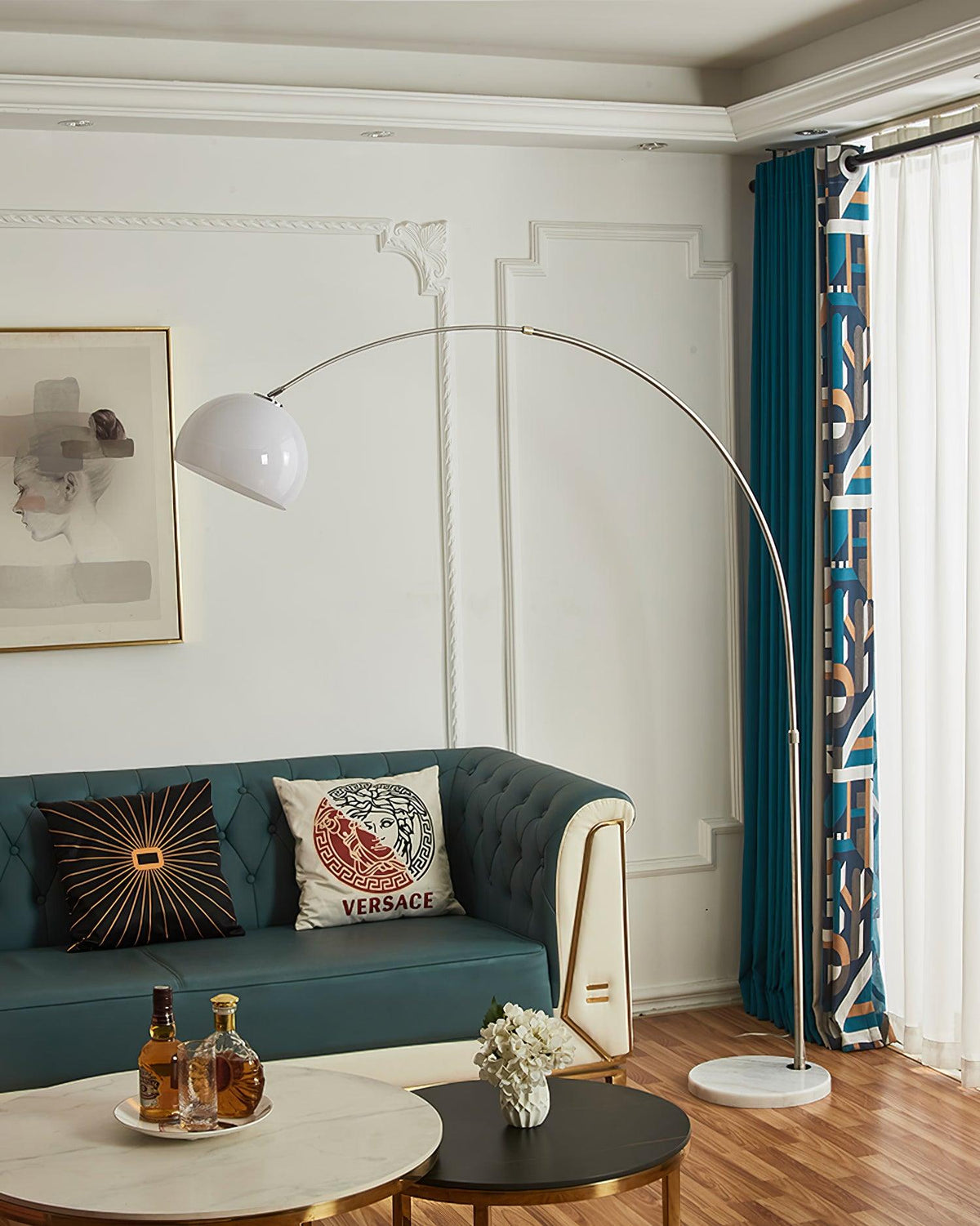 Lun Minimaliste Lampadaire