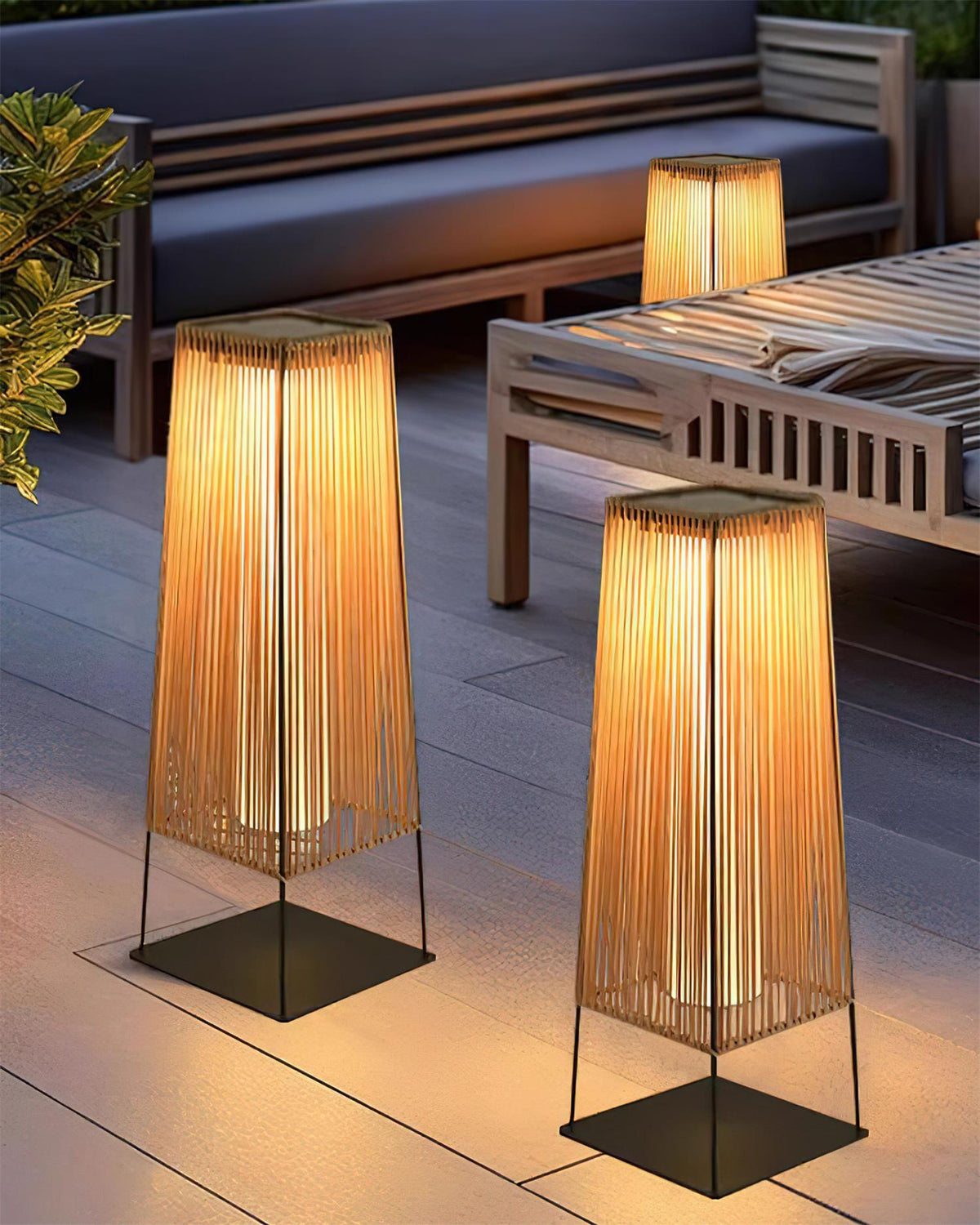 Erixenor Lampe de Poteau Extérieure à Lames Verticales-Cielum