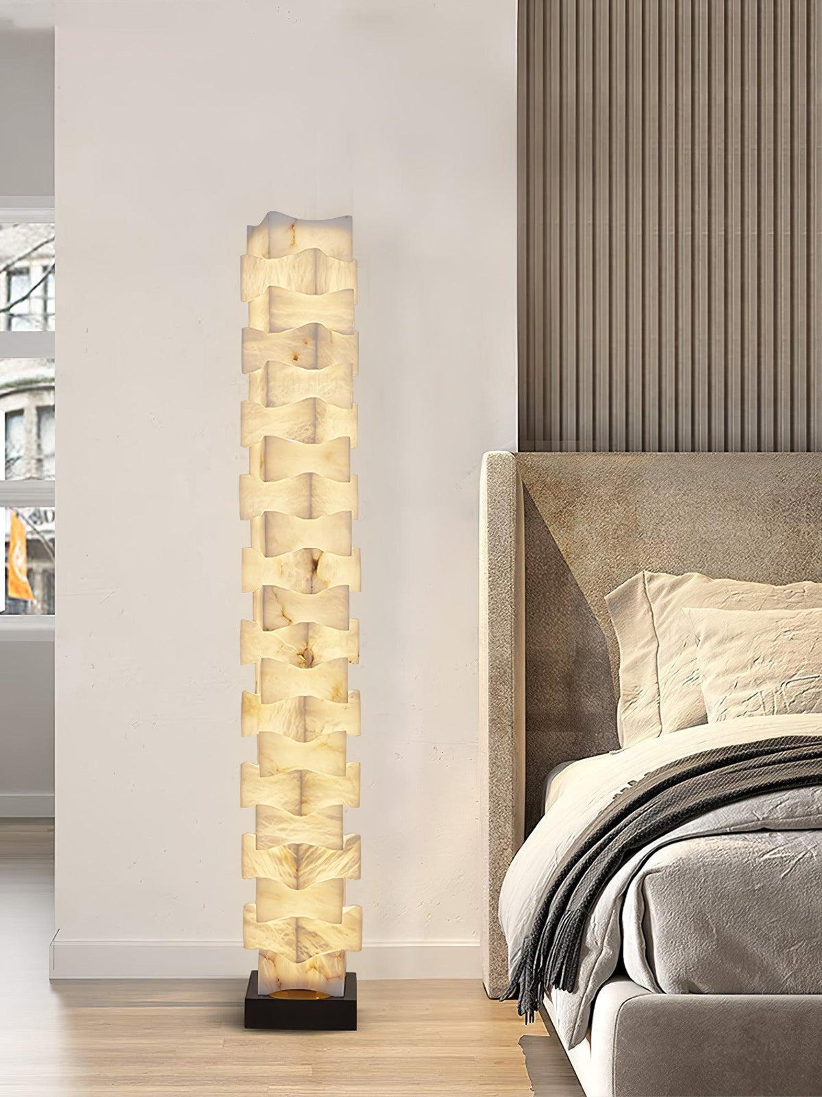 Sostix Lampadaire en Albâtre
