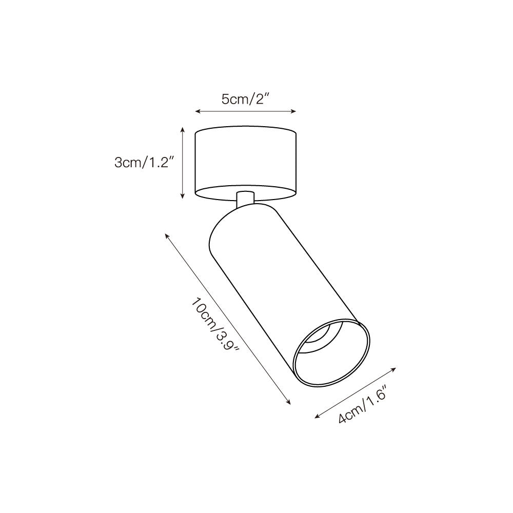 Riveia Plafonnier Spotlight en Aluminium