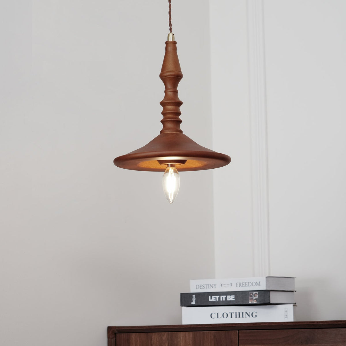 Iraeiel Ancien Minimaliste Bois Suspension