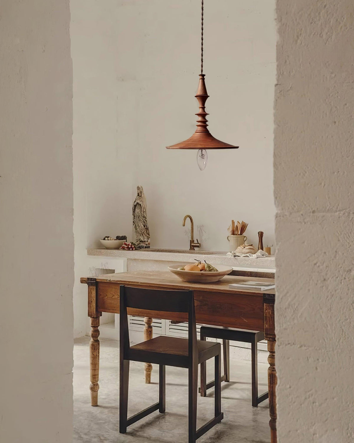 Iraeiel Ancien Minimaliste Bois Suspension