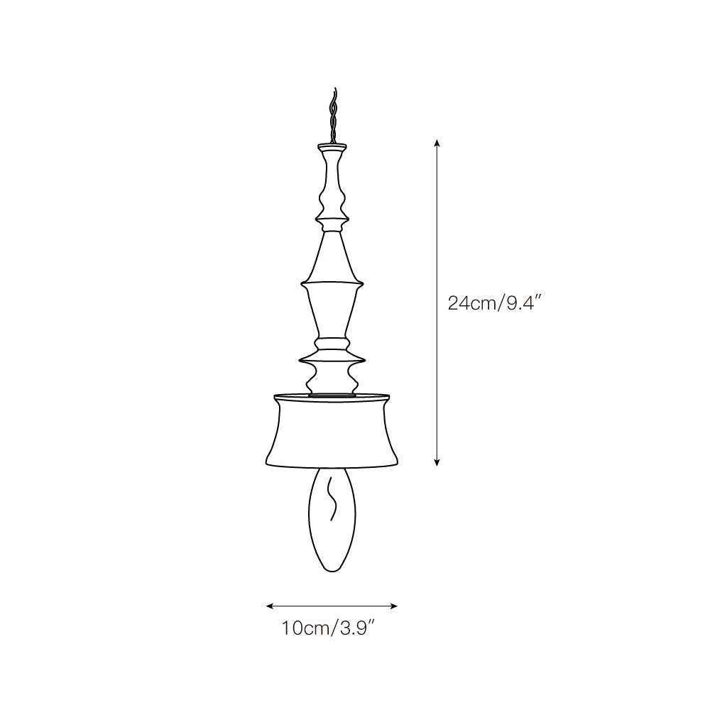 Iraeiel Ancien Minimaliste Bois Suspension