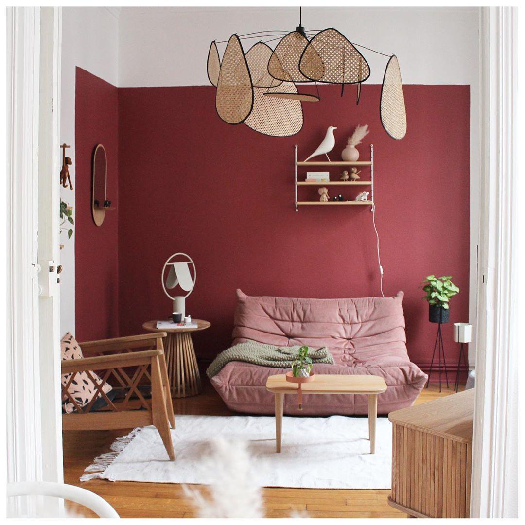 Lostel Lustre Écran Cannage Suspension Rétro-Cielum