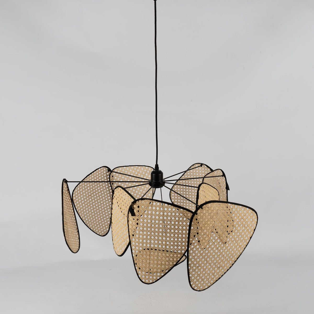 Lostel Lustre Écran Cannage Suspension Rétro-Cielum