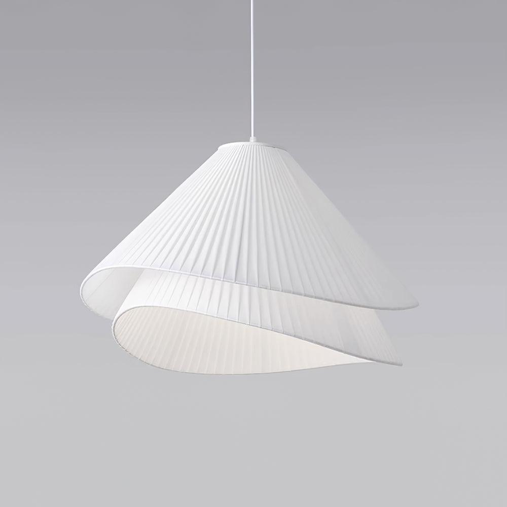 Tempo Pleated Pendant Light-Neutral Decor
