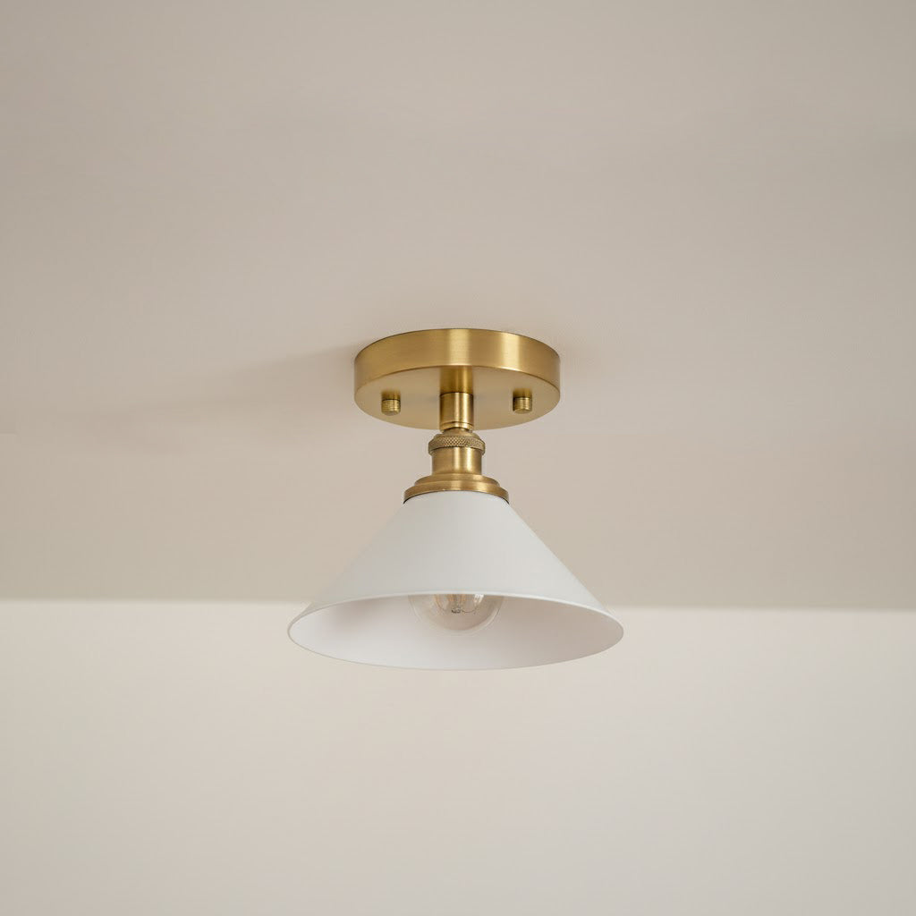 Aureleon Plafonnier en Laiton Design Minimaliste