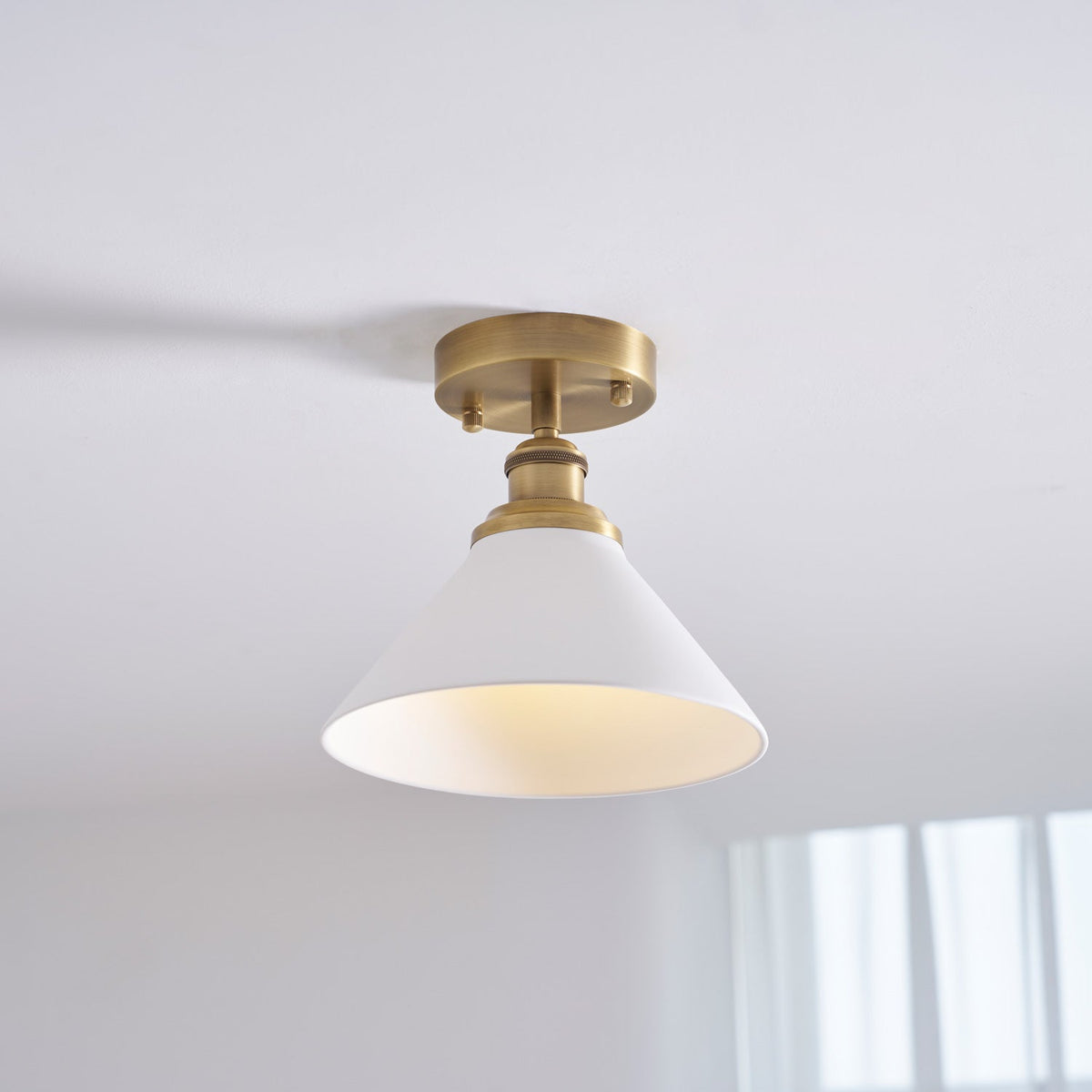 Aureleon Plafonnier en Laiton Design Minimaliste