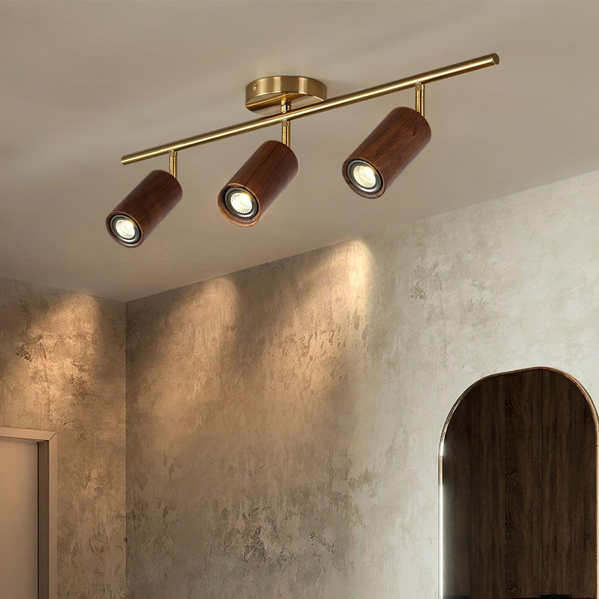 Kovonex Plafonnier sur Rail en Bois-Cielum
