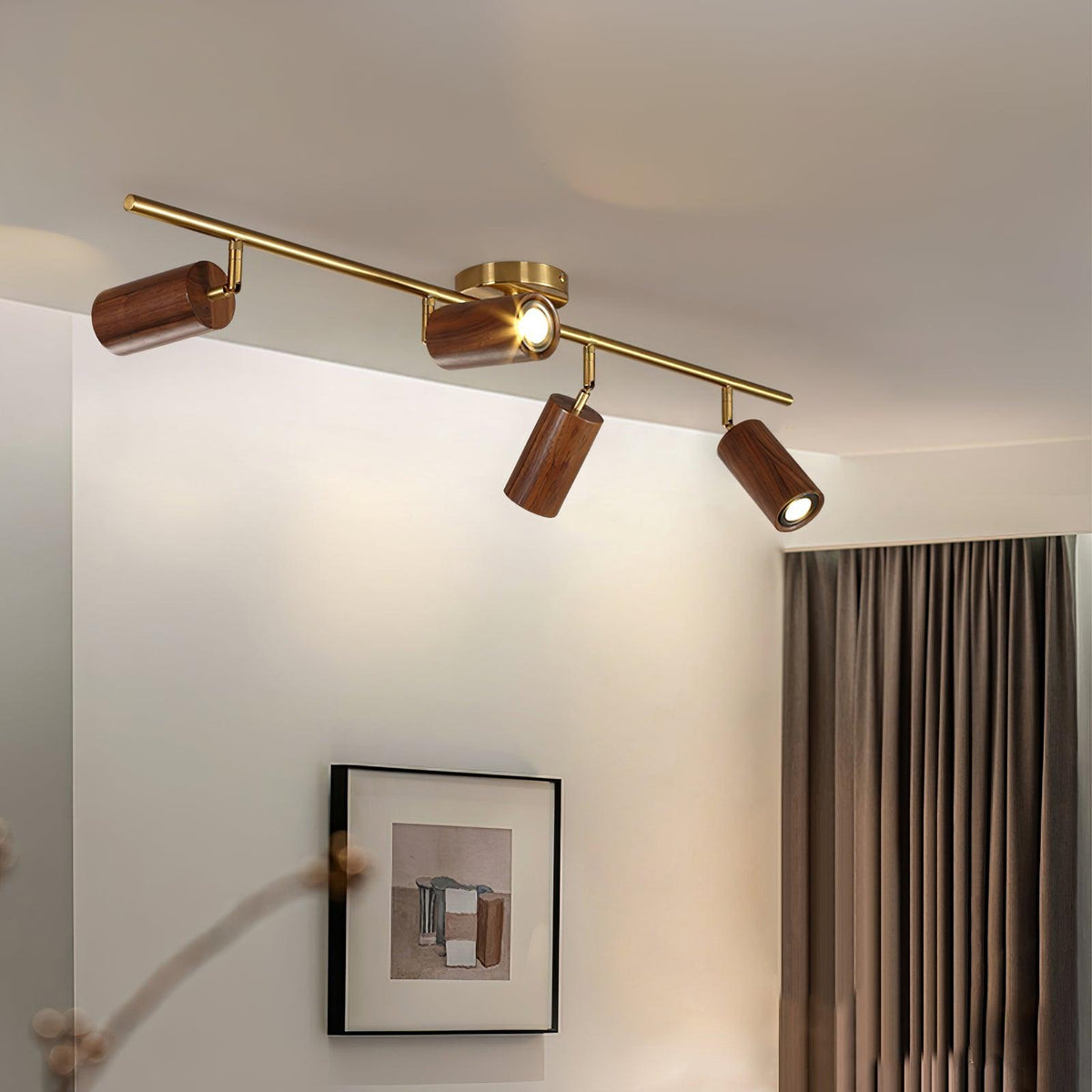 Kovonex Plafonnier sur Rail en Bois-Cielum