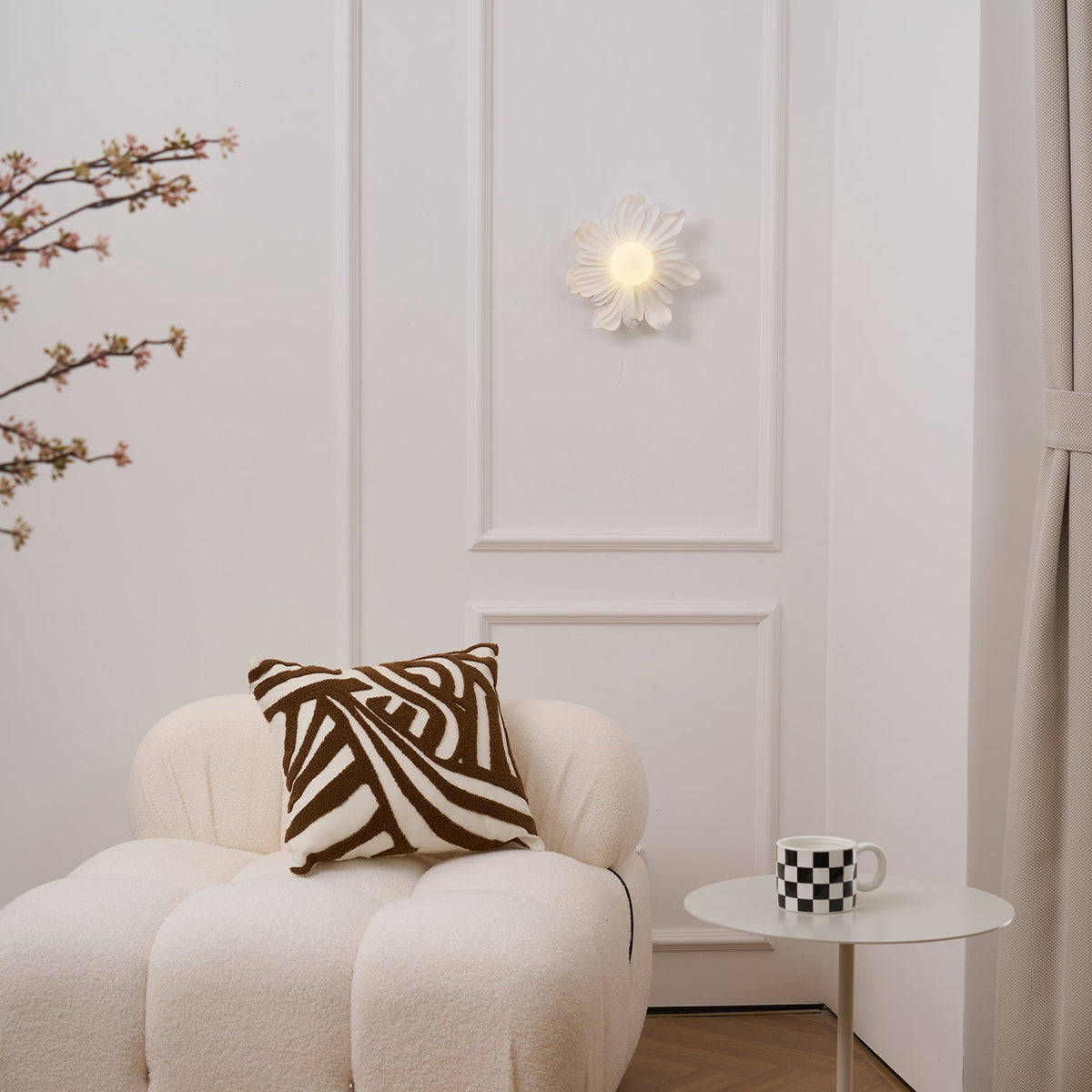 Tina Flower Wall Lamp-Neutral Decor