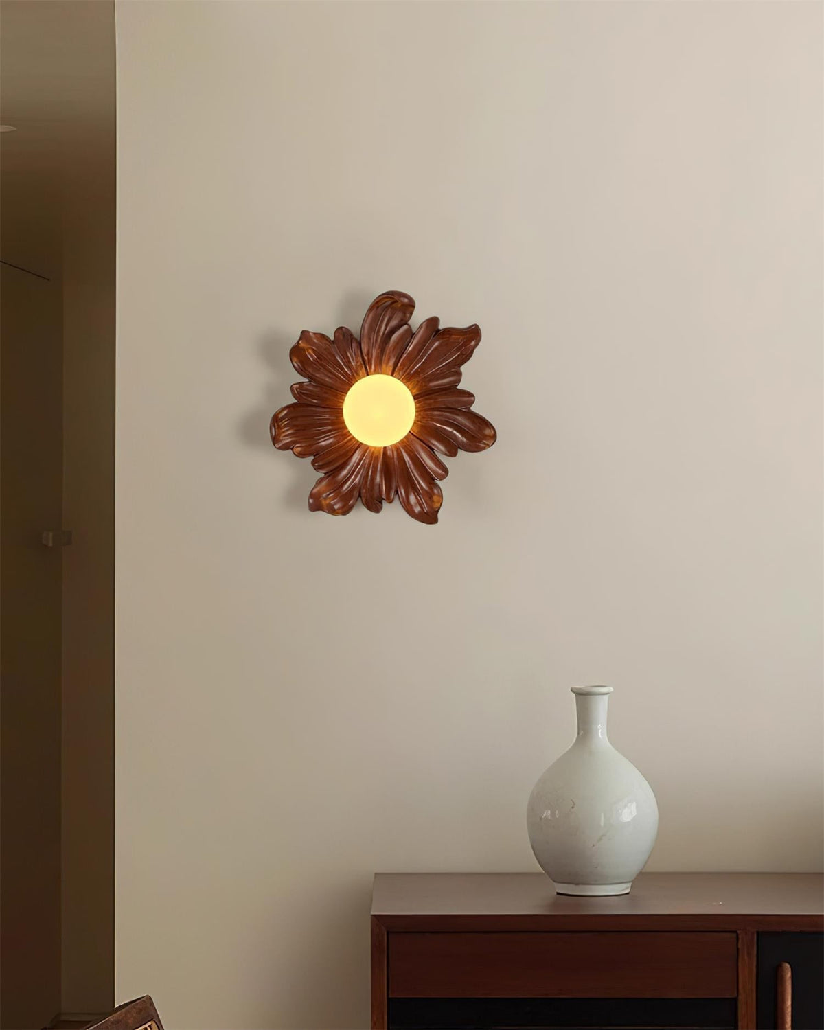 Tina Flower Wall Lamp-Neutral Decor