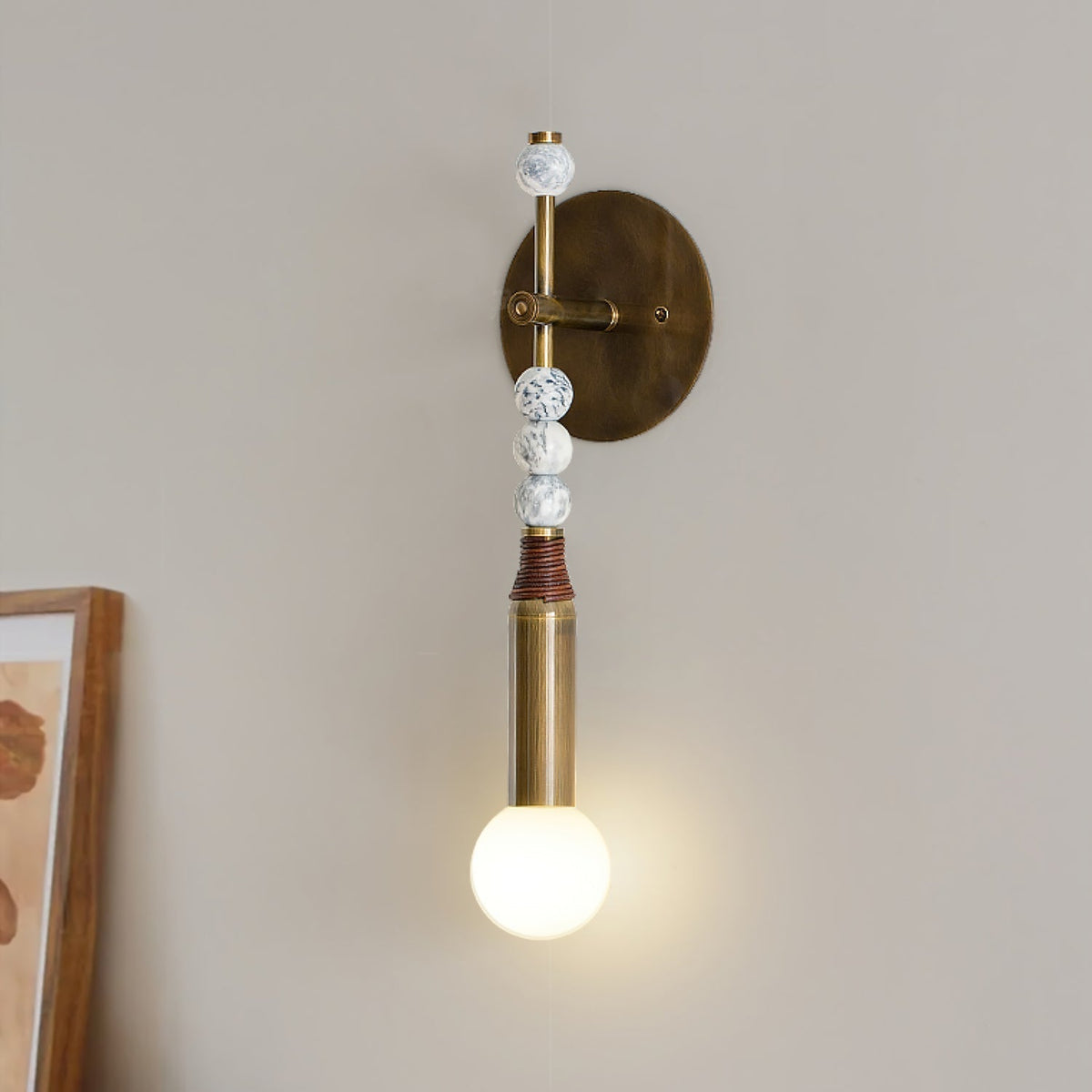 Avenel Applique Murale en Marbre Minimaliste Moderne-Cielum