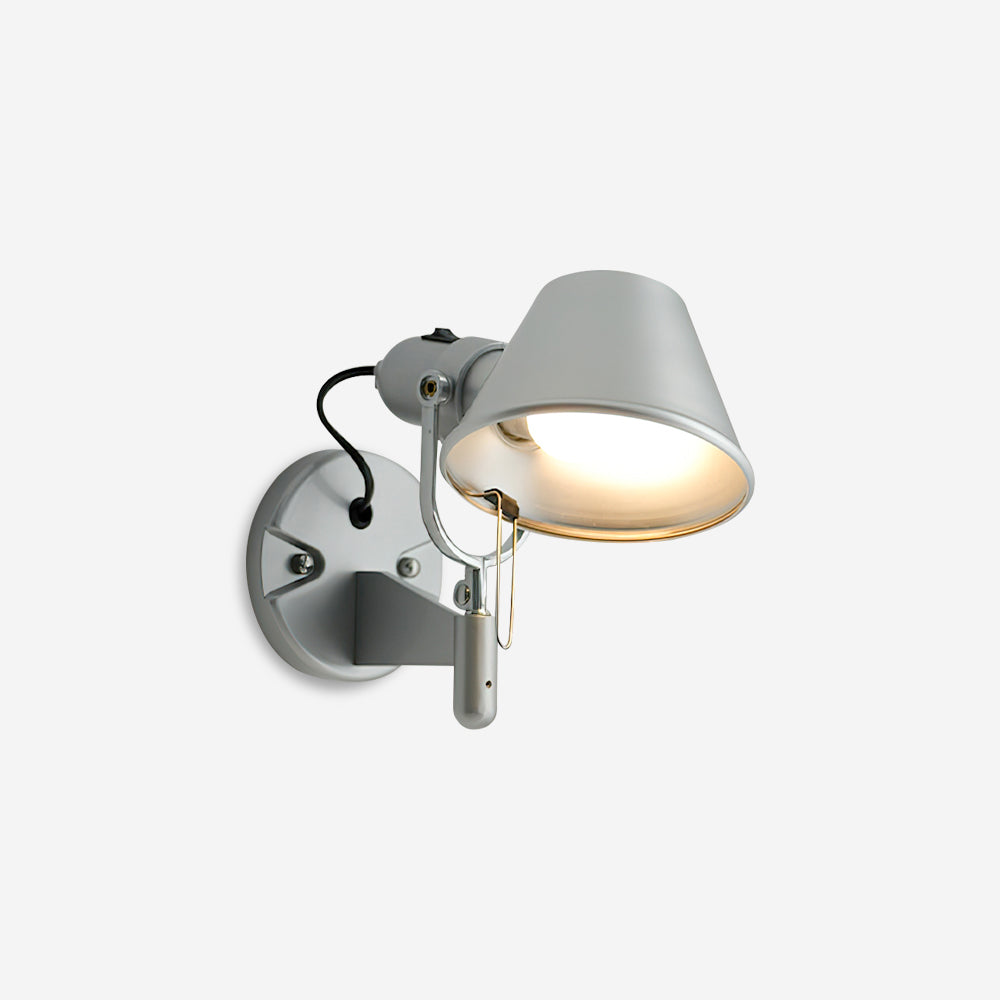 Wall Lamp Metal Body Conical Shade Adjustable Modern Minimalist-Neutral Decor