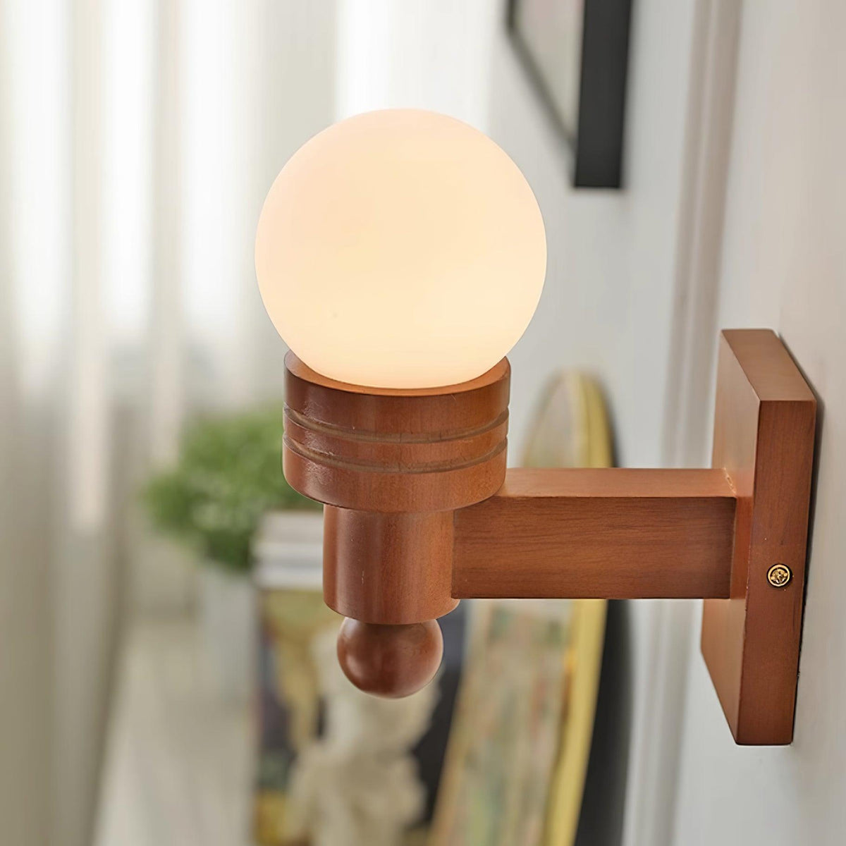 Beam Solid Wood Wall Lamp-Neutral Decor