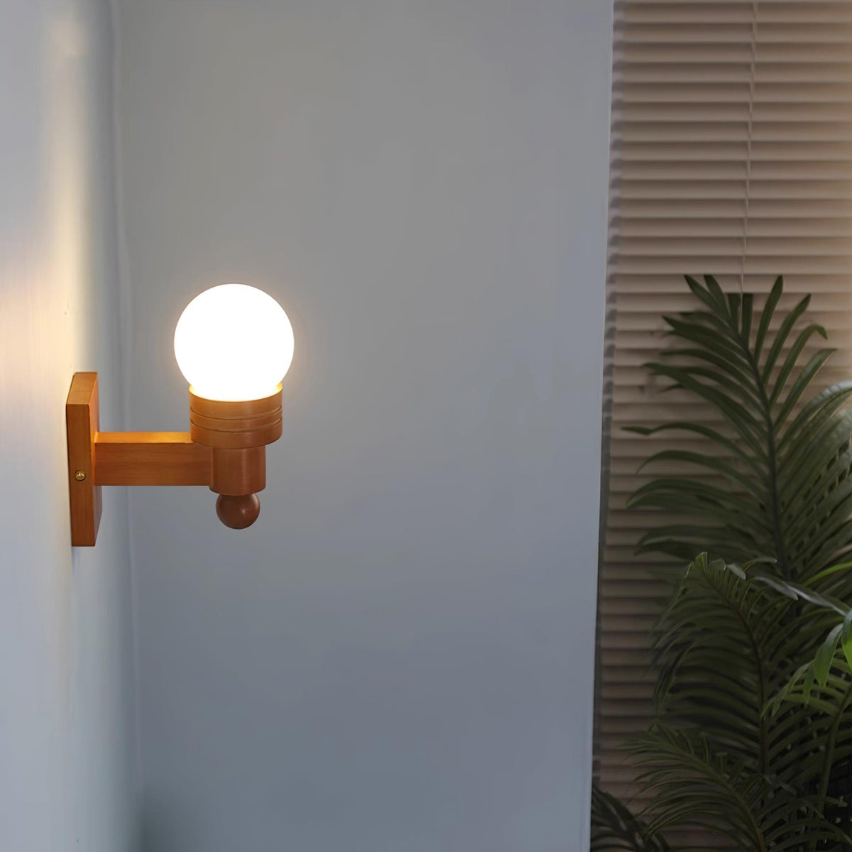 Beam Solid Wood Wall Lamp-Neutral Decor