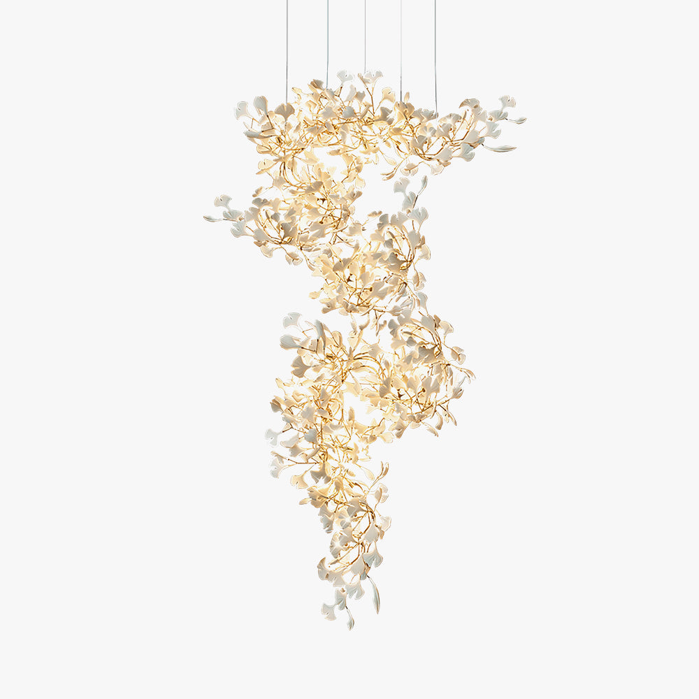 Olivia Lustre Linéaire GloGink Moderne, Métal/Céramique, Or, Salon