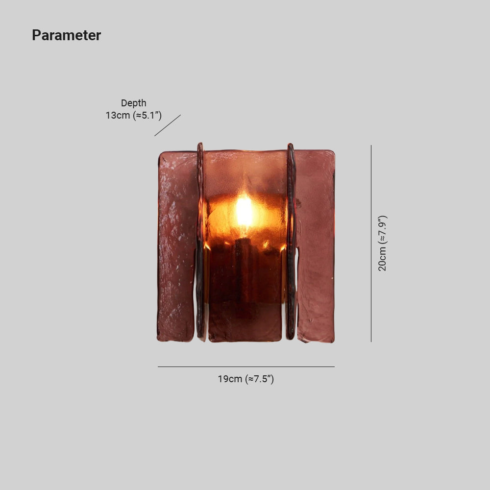 Kixi Lampe Murale Artistique en Verre Élégante-Cielum