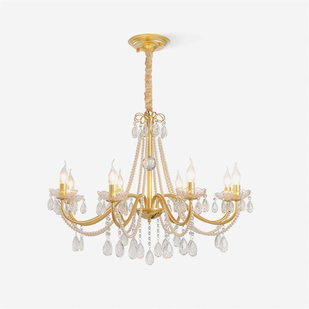 Elysion Gold Crystal Chandelier-Neutral Decor