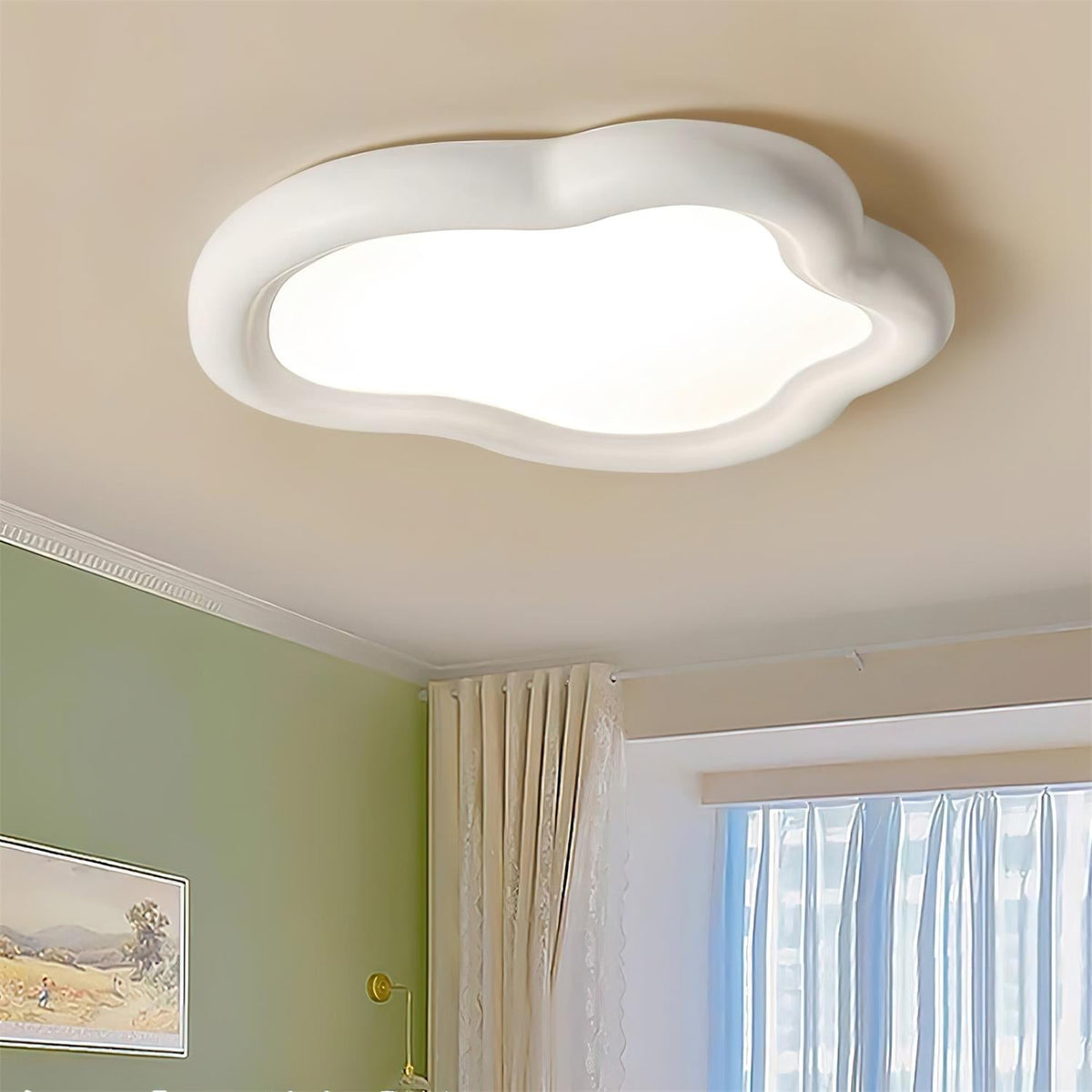 Kirixelon Lampe Plafonnier en Bois Nuage-Cielum