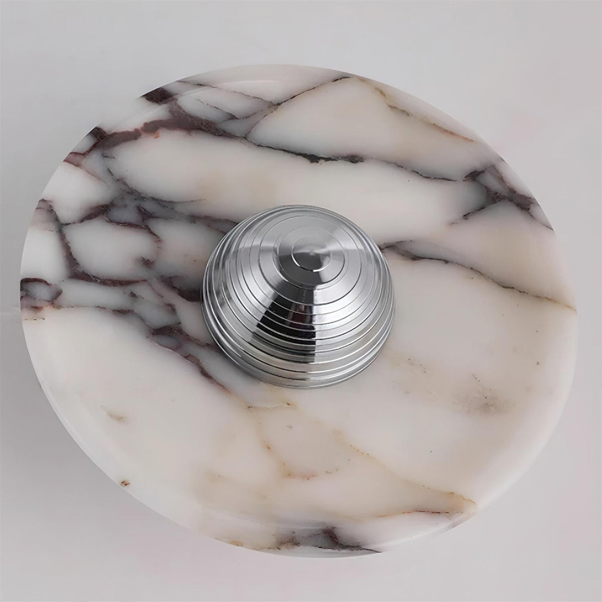 Wall Lamp Marble Disc LED Modern Light Fixture Multiple Colors-Neutral Decor