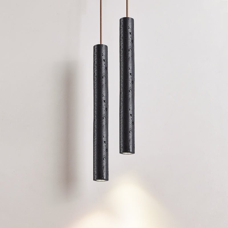 Fosb Suspension Tube en Travertin Noir Élégante