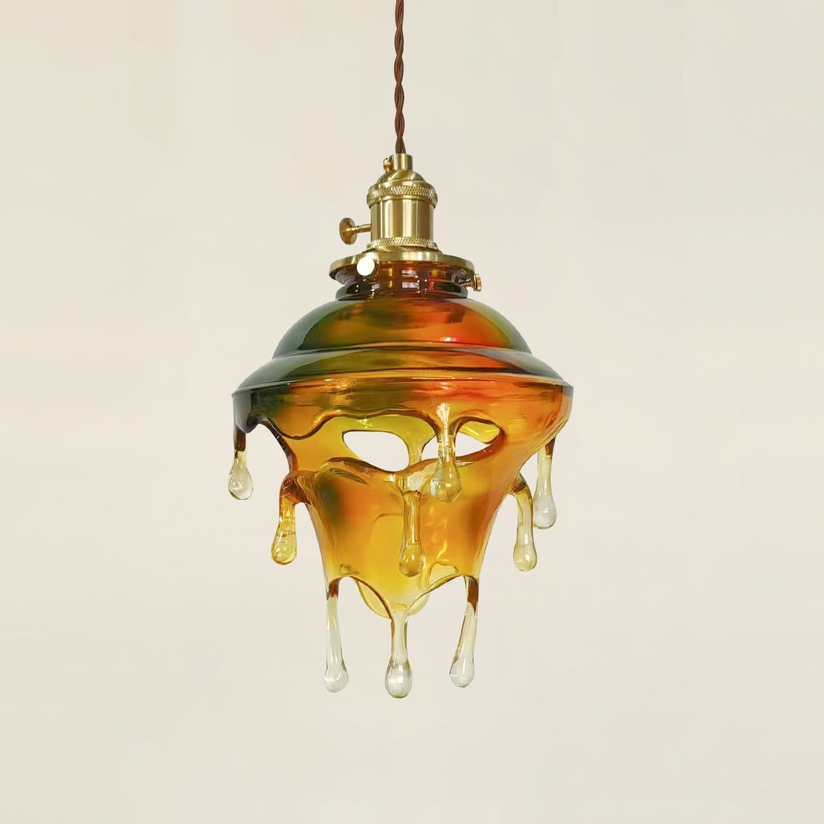 Pendant Lamp Iridescent Water Drop Shade Artistic Glow Contemporary-Neutral Decor
