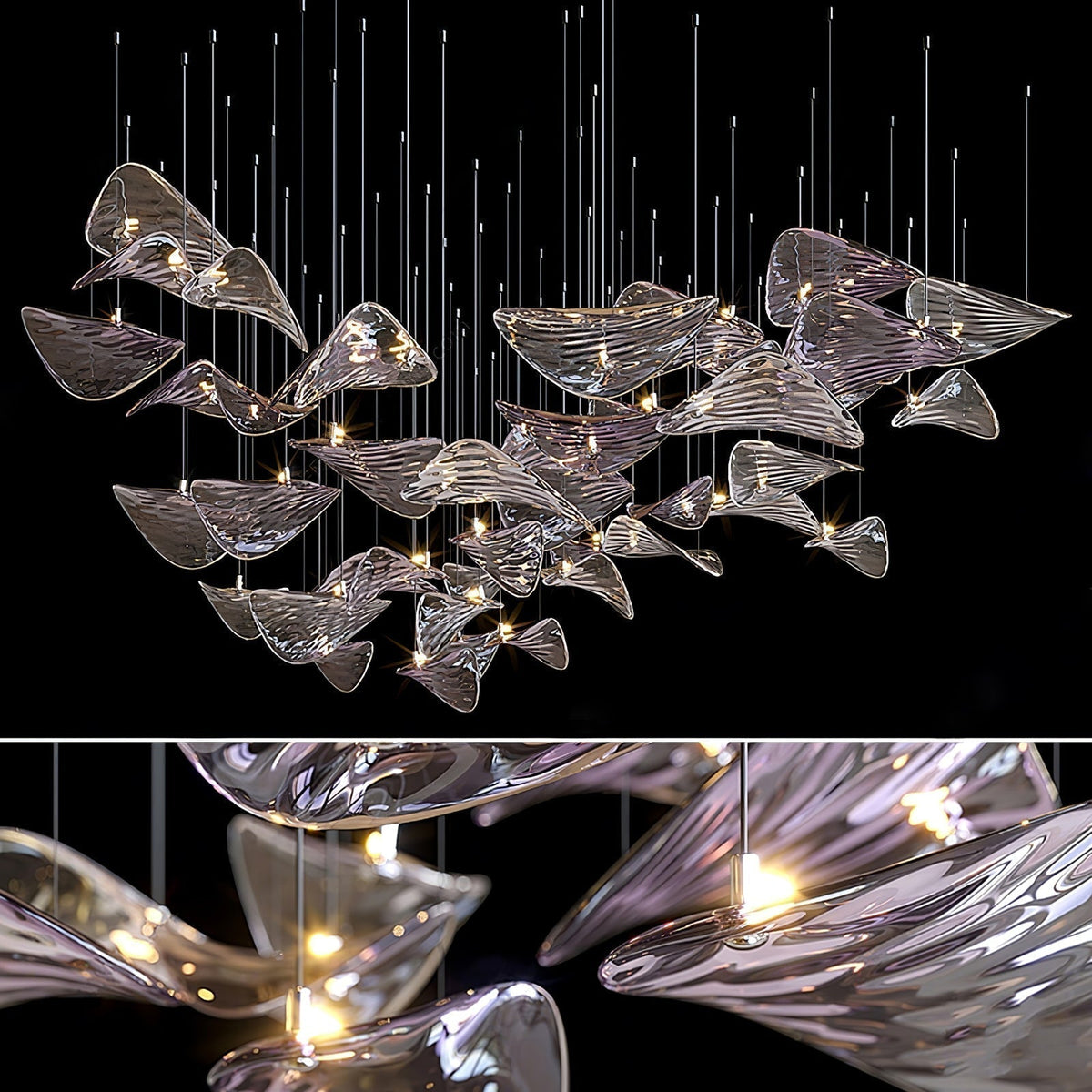 Adraya Suspension papillon dorée